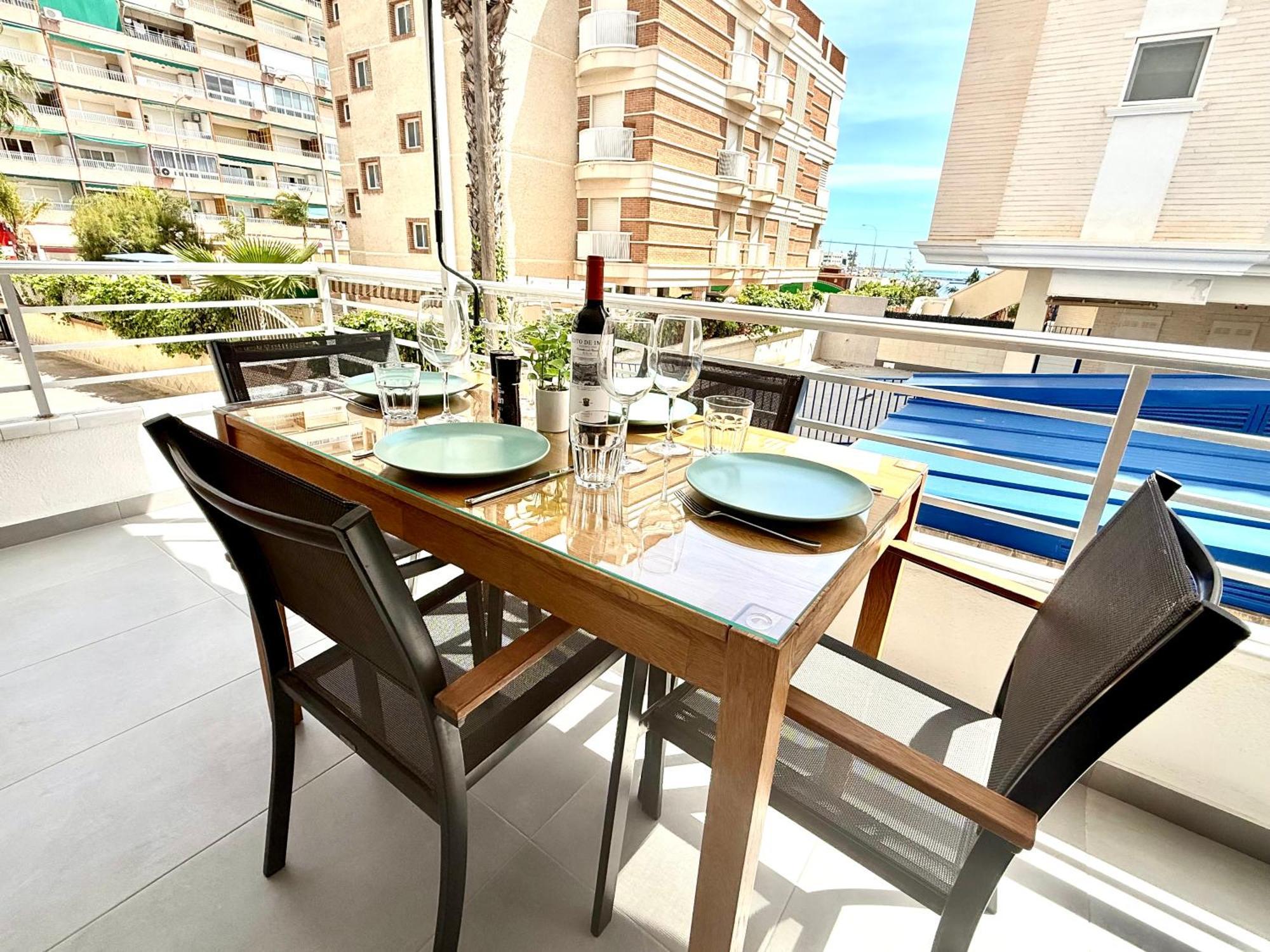 Be Happy, Santa Pola Apartamento A 50 Metros De La Gran Playa Bagian luar foto